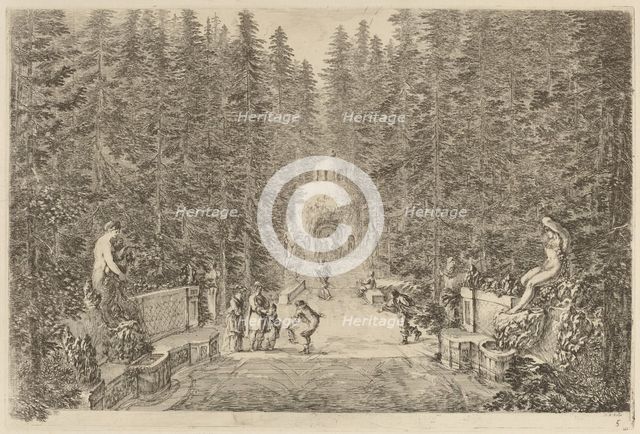 The Water Spray, probably 1653. Creator: Stefano della Bella.