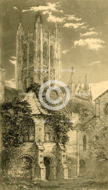 The Water Tower, Canterbury Cathedral, Canterbury, Kent, 1885.  Creator: Unknown.