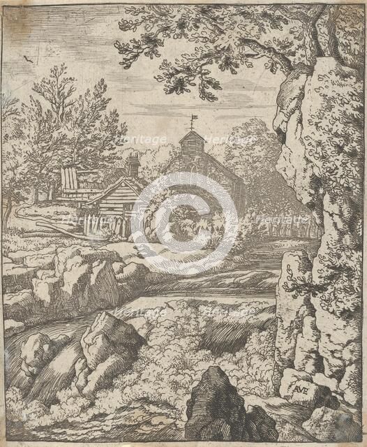 The Waterfall, 17th century. Creator: Allart van Everdingen.