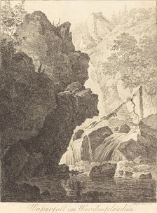 The Waterfall (Wasserfall im Werdenfelsischen), 1805. Creator: Max Josef Wagenbauer