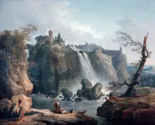 The Waterfall at Tivoli 18th/early 19th century. Artist: Hubert Robert
