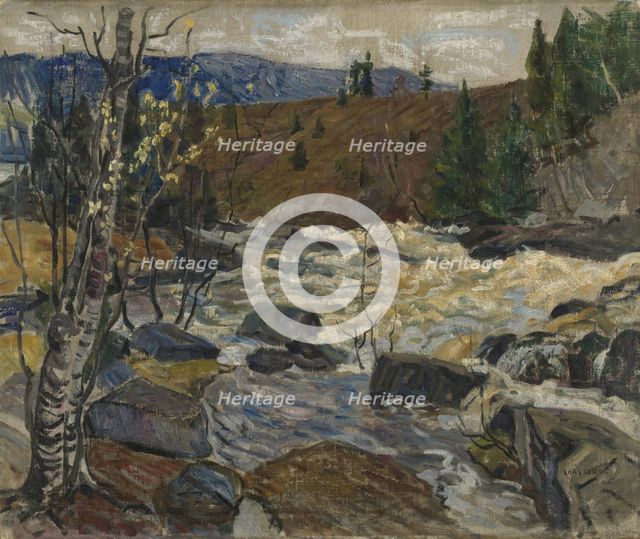 The Waterfall at Mesna, 1905. Creator: Lars Jorde.