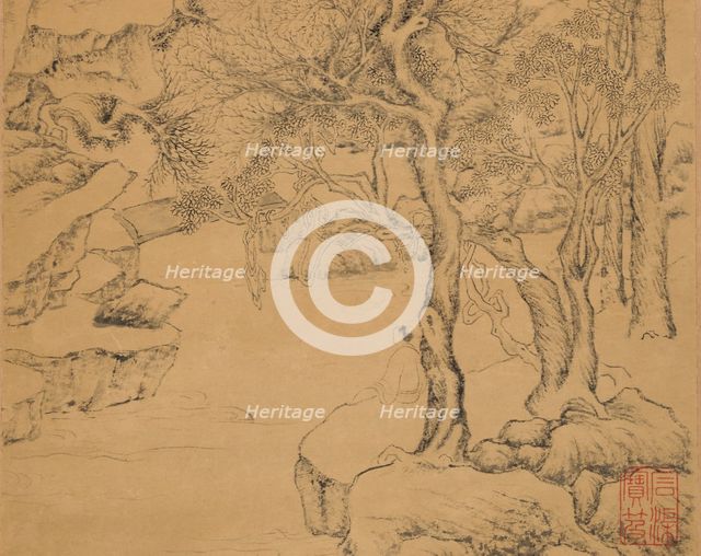 The Waterfall, dated 1559. Creator: Ju Jie.