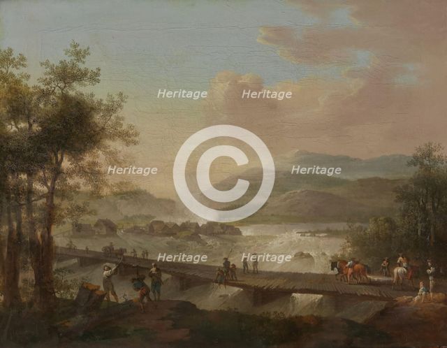 The Waterfall Honefossen, probably 1797. Creator: Christian August Lorentzen.