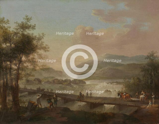 The Waterfall Honefossen, probably 1797. Creator: Christian August Lorentzen.