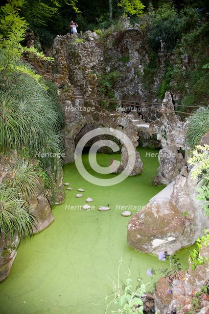 The Waterfall Lake in Regaleira Palace, Sintra, Portugal., 2009. Creator: Samuel Magal.