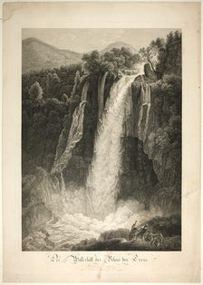 The Waterfall of Velino Near Terni, Rome, 1795. Creator: Friedrich Wilhelm Gmelin