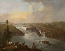 The Waterfall Sarpsfossen, 1795. Creator: Christian August Lorentzen