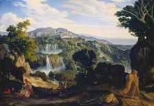 The Waterfalls of Tivoli, 1817. Creator: Carl Philipp Fohr