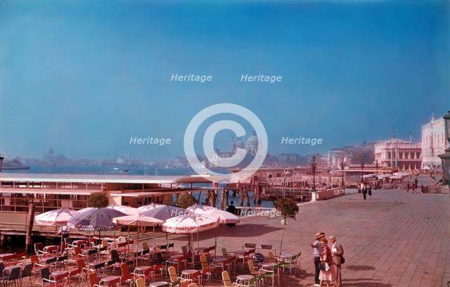The waterfront, Venice, Italy, c1955.  Creator: Arthur Charles Kirby Ware.