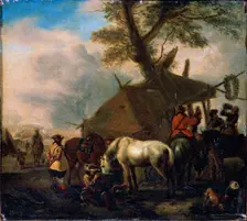 The Watering Place 17th century. Creator: Philip Wouverman
