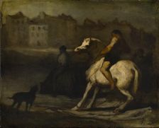The watering place 1828-1879. Artist: Honore Daumier