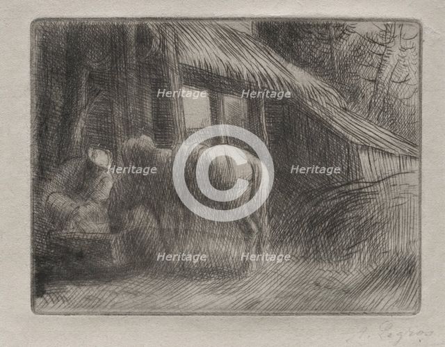 The Watering Place (2nd Plate). Creator: Alphonse Legros (French, 1837-1911).