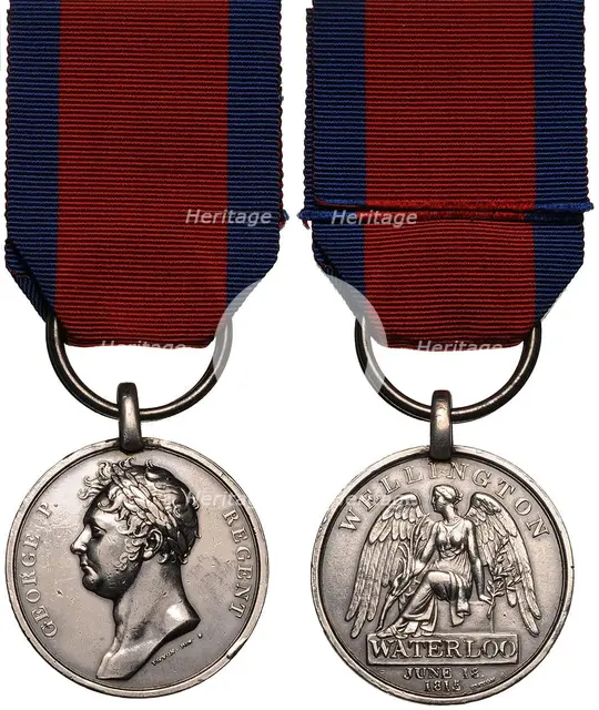 The Waterloo Medal. Artist: Orders, decorations and medals 