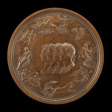 The Waterloo Medallion: The Prince Regent (later George IV) of England, Francis II of Austria, Alexa Creator: Benedetto Pistrucci