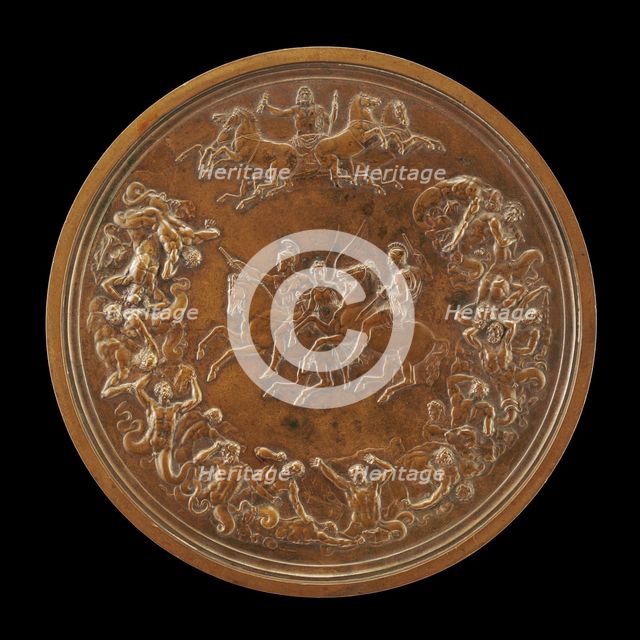 The Waterloo Medallion: The Victorious Generals Wellington and Blücher, with Jupiter's Conquest of t Creator: Benedetto Pistrucci.