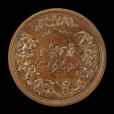 The Waterloo Medallion: The Victorious Generals Wellington and Blücher, with Jupiter's Conquest of t Creator: Benedetto Pistrucci
