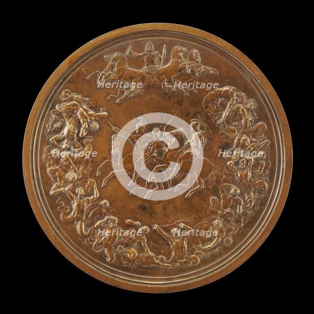 The Waterloo Medallion: The Victorious Generals Wellington and Blücher, with Jupiter's Conquest of t Creator: Benedetto Pistrucci.