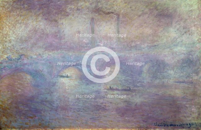 The Waterloo Bridge, Fog Effect', 1903. Artist: Claude Monet