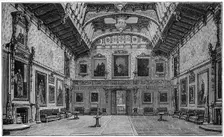 The Waterloo Chamber Windsor Castle, 1880. Artist: Robert Taylor Pritchett