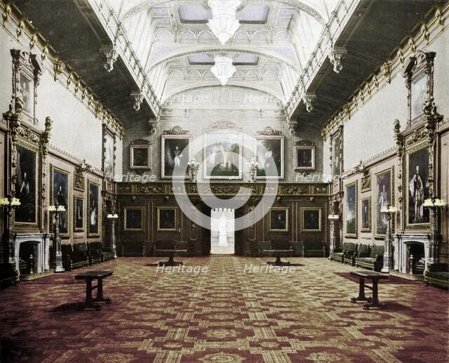 'The Waterloo Chamber Windsor Castle', c1899, (1901). Artist: Eyre & Spottiswoode.