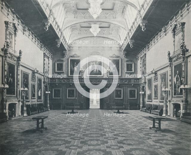 'The Waterloo Chamber Windsor Castle', c1899, (1901). Artist: Eyre & Spottiswoode.