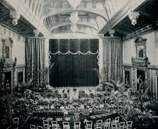 The Waterloo Chamber, Windsor Castle, Fitted as a theatre for the State Plays of 1891 c1891,(1901 Artist: Eyre & Spottiswoode