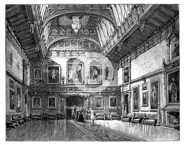 The Waterloo Room, Windsor Castle, c1888. Artist: Unknown