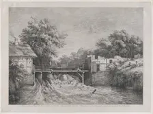 The Watermill, after a painting by Ruisdaël, 1782. Creator: Jean-Jacques de Boissieu