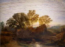The Watermill, c1848-1849. Artist: Samuel Palmer