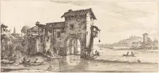 The Watermill, probably c. 1630. Creator: Jacques Callot