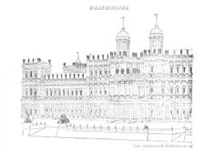 The Waterside Elevation of Inigo Jones Proposed Palace c1897. Artist: William Patten