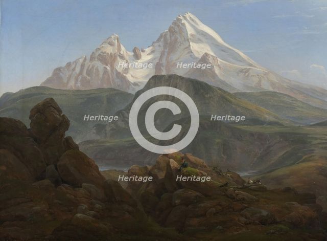 The Watzmann, 1825. Creator: Johan Christian Dahl.