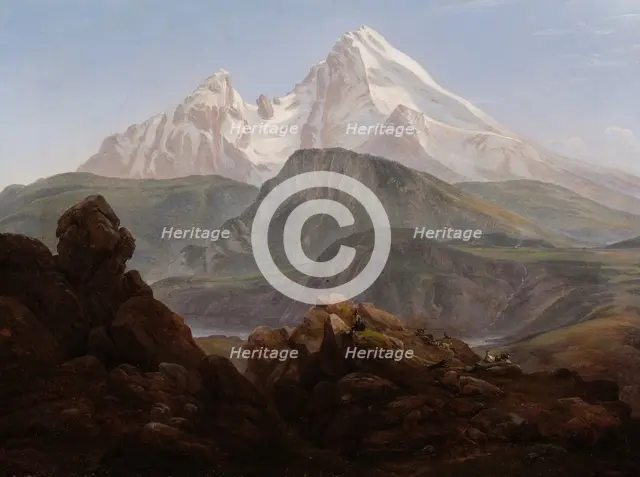 The Watzmann. Artist: Dahl, Johan Christian Clausen (1788-1857)