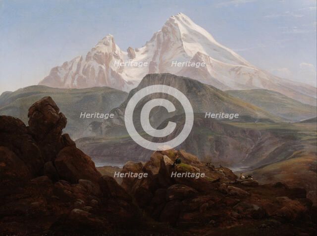 The Watzmann. Artist: Dahl, Johan Christian Clausen (1788-1857)