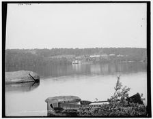 The Waubeek (Wawbeek Inn) from (Bartlett's?) Island, Upper Saranac Lake, Adirondack Mountains, c1902 Creator: William H. Jackson