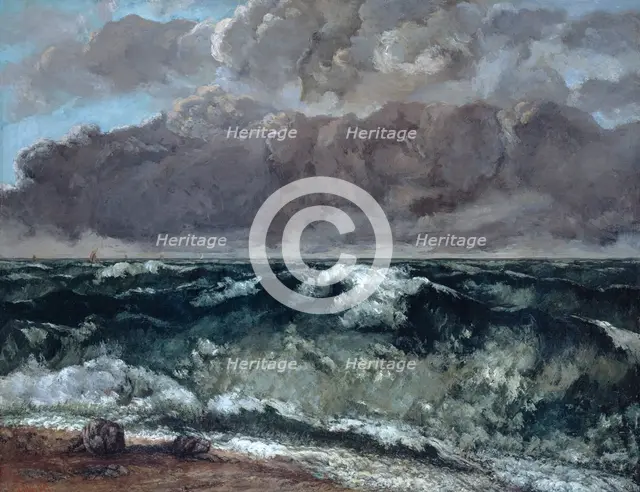 The Wave, 1867-1869. Artist: Courbet, Gustave (1819-1877)