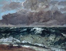 The Wave, 1867-1869. Artist: Courbet, Gustave (1819-1877)