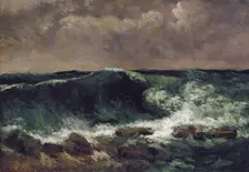 The Wave, 1869-1870. Creator: Gustave Courbet