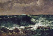 The Wave, 1869-1870. Creator: Gustave Courbet