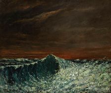 The Wave, 1872-1873. Creator: Courbet, Gustave (1819-1877)