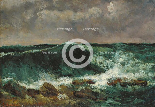 The Wave. Artist: Courbet, Gustave (1819-1877)