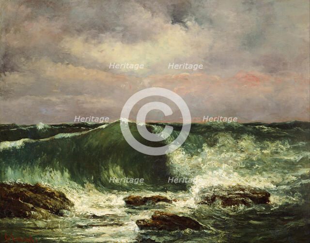 The Wave. Artist: Courbet, Gustave (1819-1877)