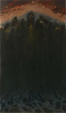 The Wave. Artist: Schwabe, Carlos (1866-1926)