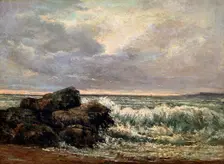 The Wave c1870. Artist: Gustave Courbet