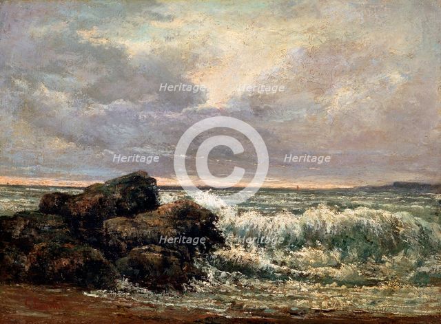 'The Wave', c1870.  Artist: Gustave Courbet
