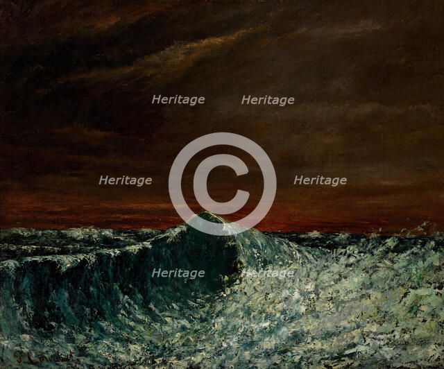 The Wave, c1871-1873. Creator: Courbet, Gustave (1819-1877).