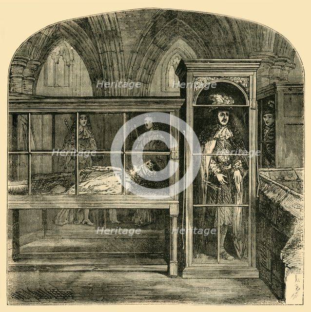 'The Wax Figures in Westminster Abbey', (1881). Creator: Unknown.