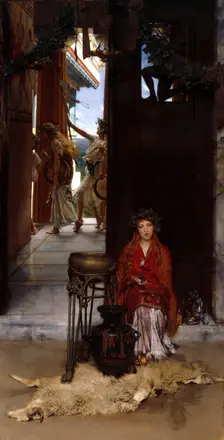 The Way to the Temple, 19 April 1882. Creator: Lawrence Alma-Tadema