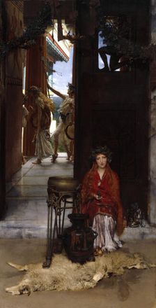 The Way to the Temple, 19 April 1882. Creator: Lawrence Alma-Tadema